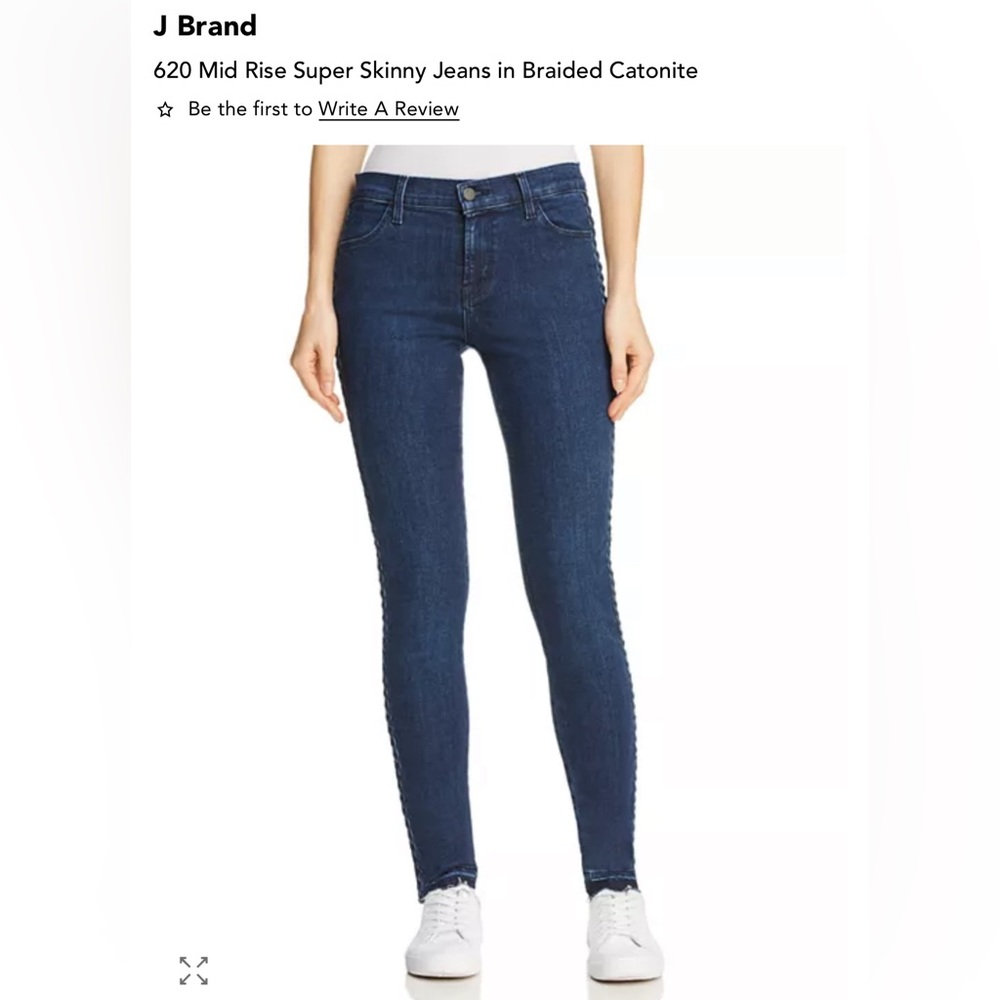 J Brand jeans skinny 24 rope braided catonite